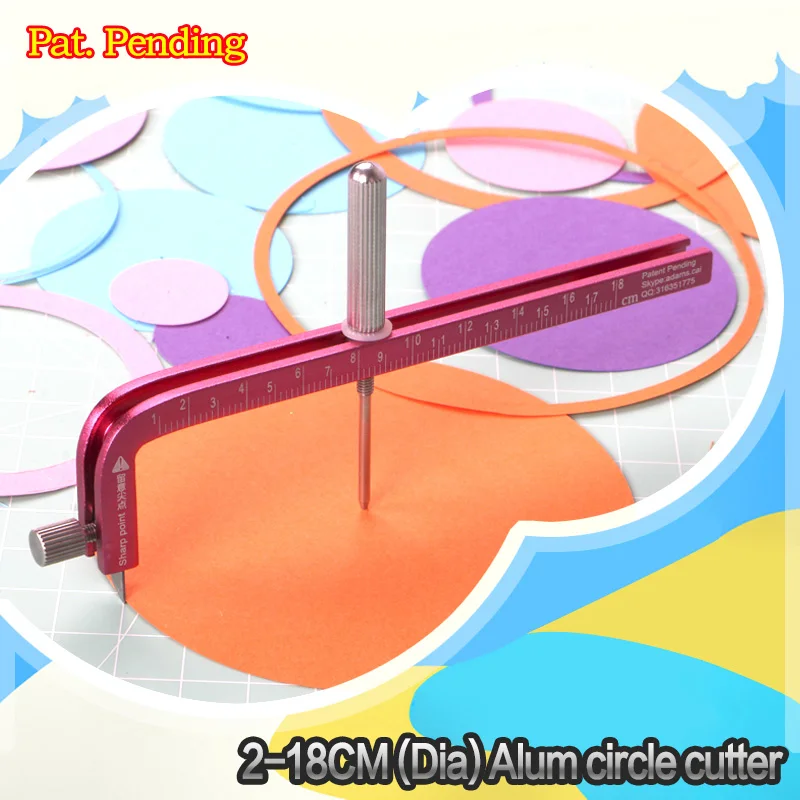 2-18CM(diameter) aluminium circle cutter paper circle cutter crafting circle cutter