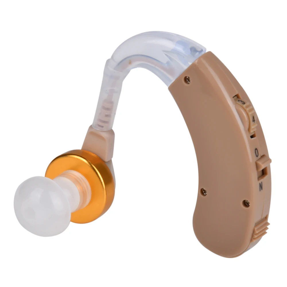 Wholesale 10pcs Digital Hearing Aid Aids Kit Behind the Ear BTE Sound Voice Amplifier F-168