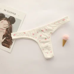 Girl Cotton Bandage G String Teenage Underwear Panties Calcinhas Breathable Lingerie Sexy Girl Thongs Panty Solid Color