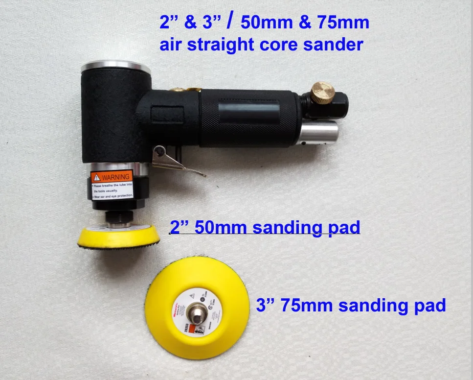 industrial grade quality! 2 inch 3 inch  air straight core sander, pneumatic straight core sander 50mm 75mm polishing grinder