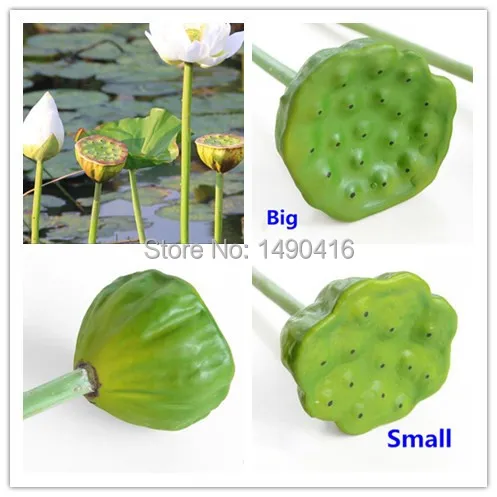 

5pcs Small Artificial Lotus seedpod of the lotus Water Lily For DIY Garden Pool Decoration dance props