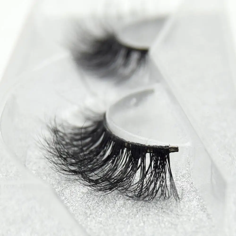 Visofree Lashes 3D Mink Eyelashes Volume Mink Eyelash Extensions Thick Mink Lashes Cruelty free Fluffy Natural False Lashes D113