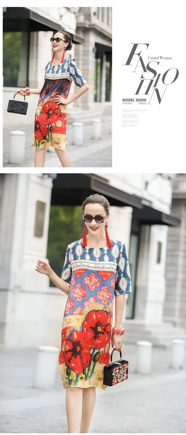 European spring and summer new European women's women's wear round China silk silkworm silk blouse