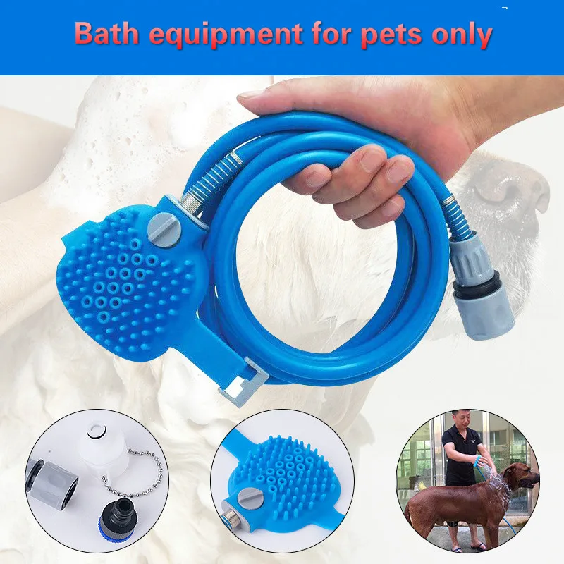 Silicone Bath Gloves for Pet Cleaning Products, Water Spray, Pet Massager, Dog Shower, Magic Head