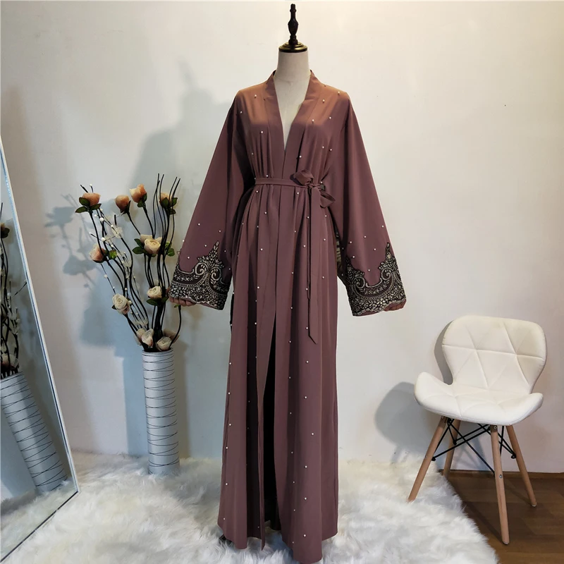 Caftán Abaya Kimono de Dubái para mujer, cárdigan musulmán, vestido de Hijab, bata para mujer, caftán marroquí, ropa islámica de catar