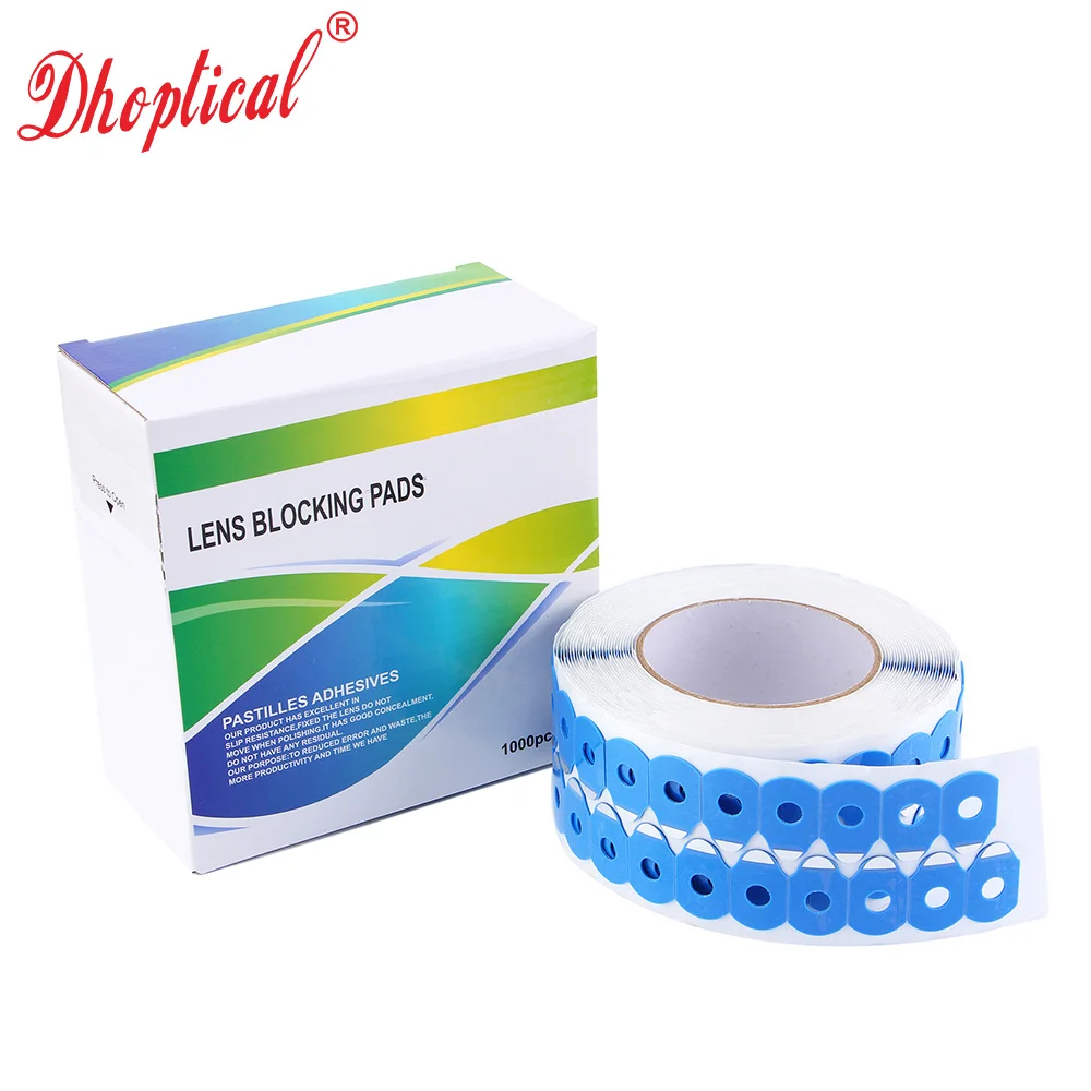 Lens Blocking Pads 1000pcs/roll  High viscosity  Edging Polishing Blocking Pads Sticker By Dhoptical
