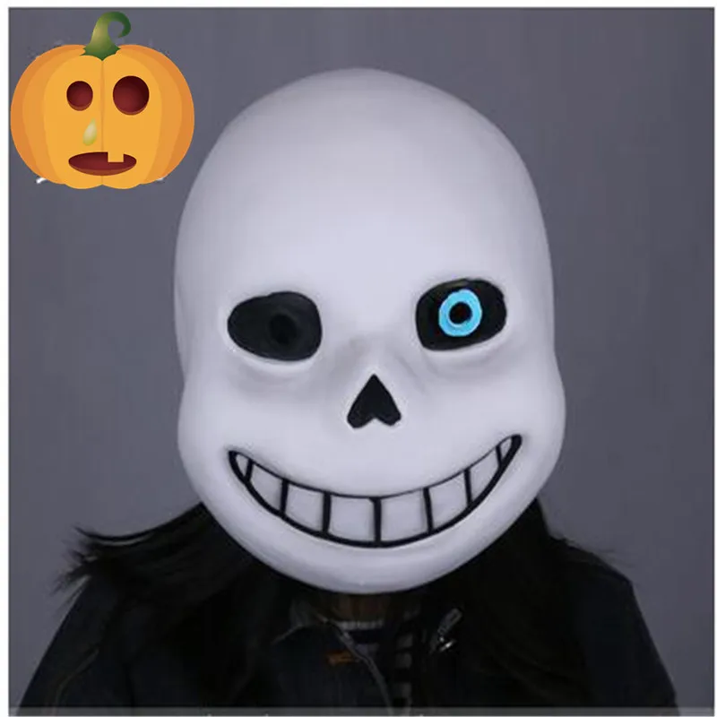 Top Grade Game Undertale Mask Hard Latex Cosplay Sans Papyrus helmet Full Head Clown Masks Halloween Party Cosplay Mask Prop toy