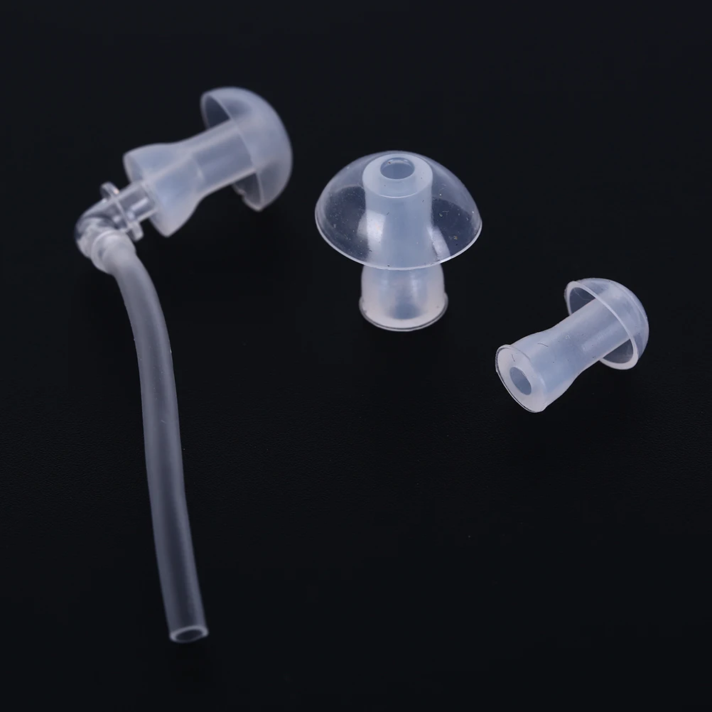 1set Hearing Aid Earplug Ear Plugs Eartips Domes with Sound Tube Tubes + Domes (L M S) Size Hearing Aids Accessories