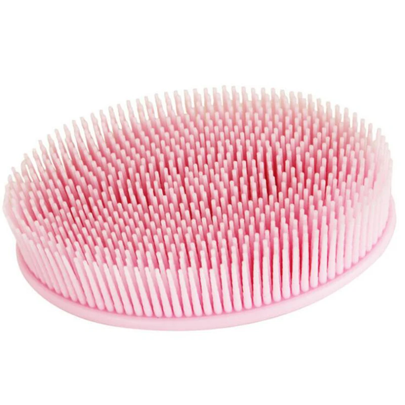 Baby children with Soft silicone bath brush Long Bristle Bath Relaxation Scalp Massage Comb Pregnant women skin care bath wash b