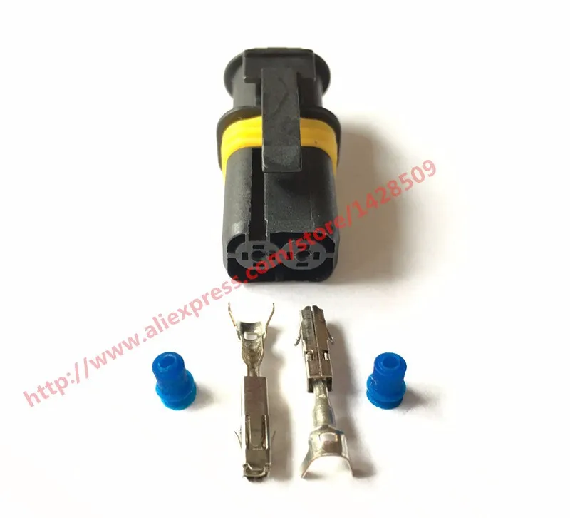 

20 Sets 2 Pin Waterproof Connector 18286000002 Electrical Lear Connectors Sealed Automotive Female 18286.000.002