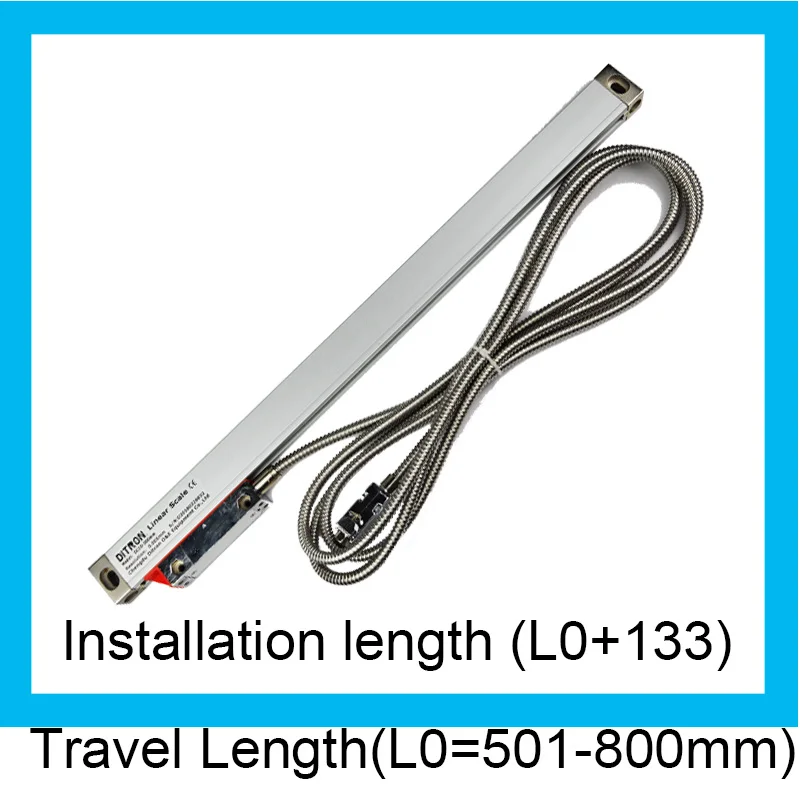 5 v Risoluzione 1 Micron 500mm-800 TTL Sensore Lineare/Lineare Scale In Vetro/di Misura Lineari