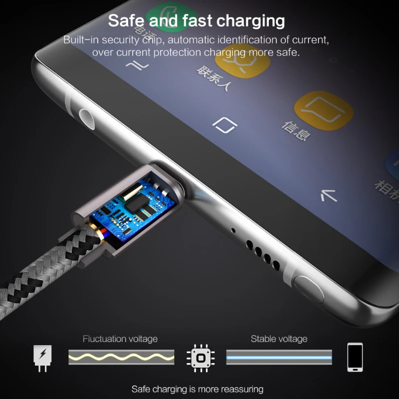 25cm/1m/2m/3m USB Type C Charger Cable 1/2 Meter Usb C Short Cabel Kabel for Samsung Galaxy S8 S9 Plus  A5 A7 2017 Note 8 9 7