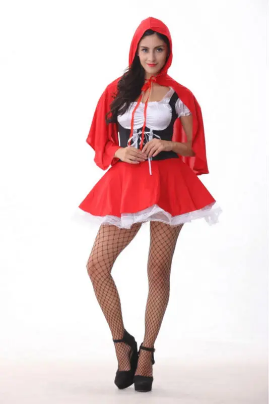 Wholesale helloween costumes for women sexy cosplay little red riding hood fantasy game uniforms fancy dress outfit Size S-6XL