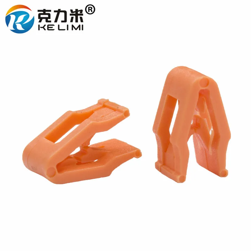 KE LI MI Orange Plastic Auto Instrument Panel Dashboard Retainer Rivet Snaps Clips