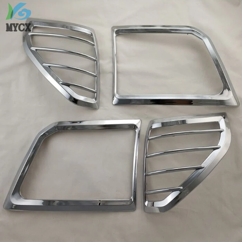 

Chrome head light cover For Toyota Land cruiser Prado FJ90 3400 Spoiler SUV ABS Car Styling accessories lamps covers