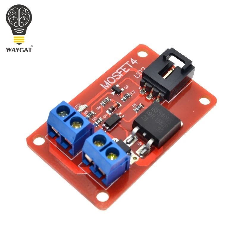 SUQ  1 Channel 1 Route MOSFET Button IRF540 + MOSFET Switch Module for Arduino.