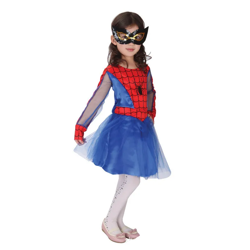 Halloween Carnival Spider Girls Cosplay Costumes Costume For Kids Birthday Fancy Party