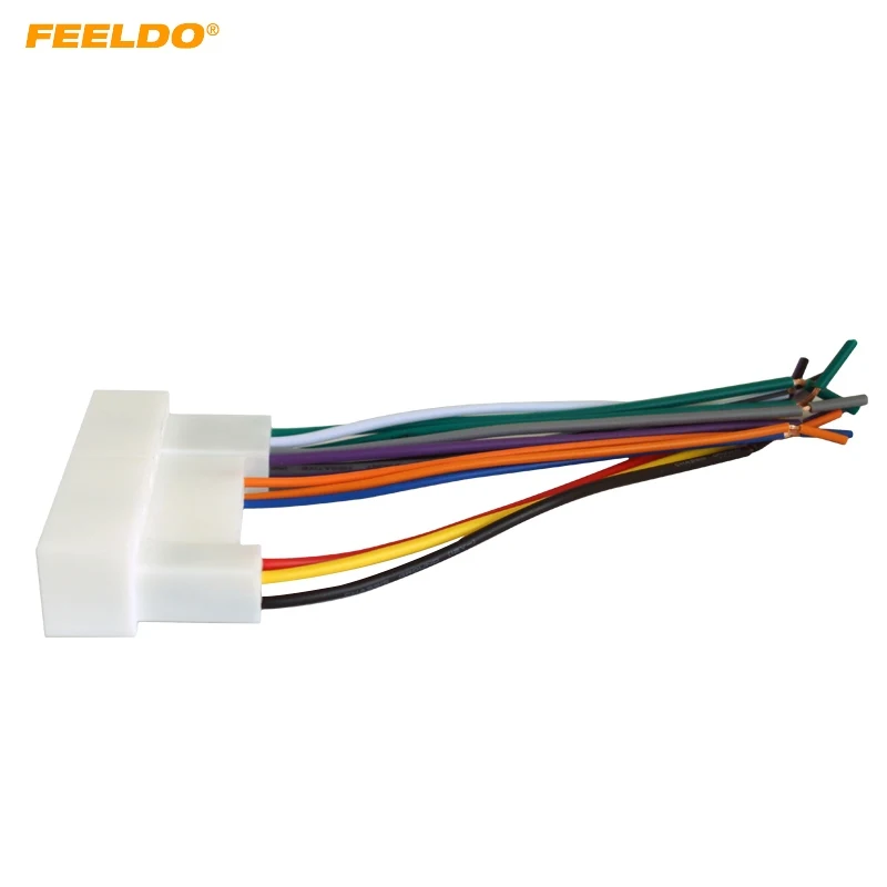 

FEELDO 1PC Car Radio Stereo Wiring Harness Adapter Plug For Hyundai IX35/Elantra/Santa Fe/Sonata Aftermarket CD/DVD Stereo #3350