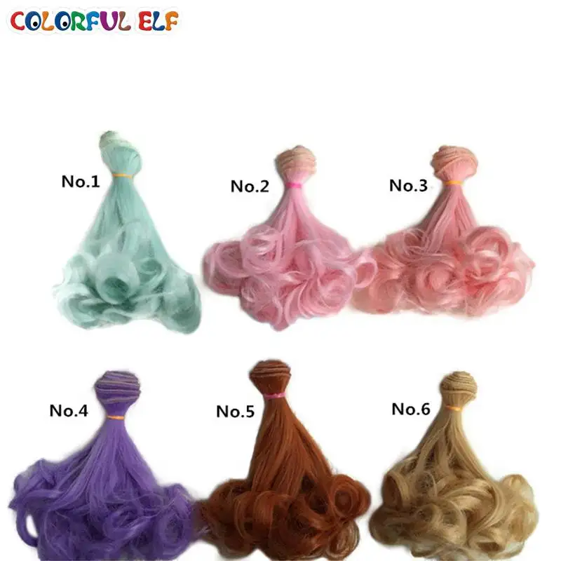 

1Pcs/lot 15*100CM BJD Doll Wigs DIY Wigs 40 colors can be chosen