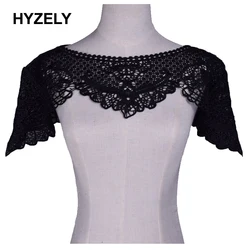 Black Lace Fabric Embroidery Applique Neckline Lace Collar Double Side DIY Clothing Accessory Craft Sewing Supplies BW075