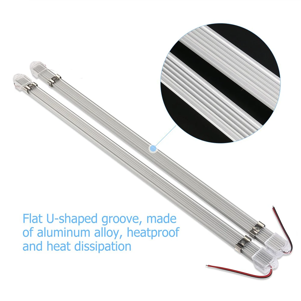 LED Bar Light DC12V 50cm Warm/Naturally/Cold White SMD 5730 Rigid LED Strip Lights With PC Cover 5pcs/Lot