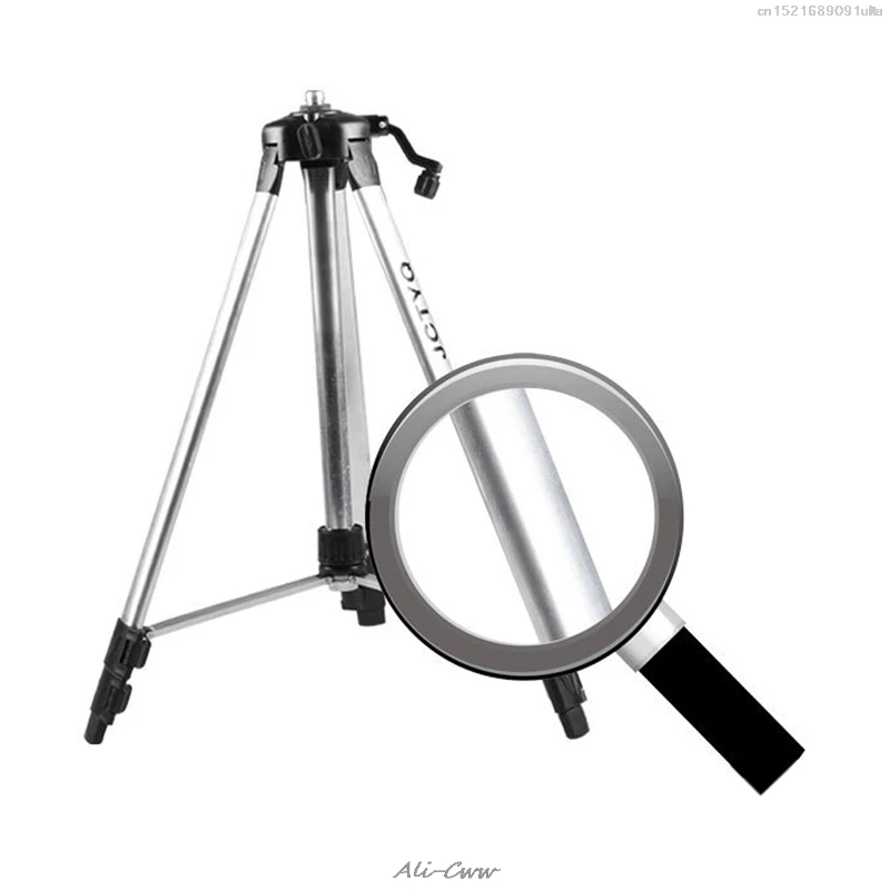 150 Cm Tripod Karbon Aluminium dengan 5/8 Adaptor untuk Laser Level Disesuaikan