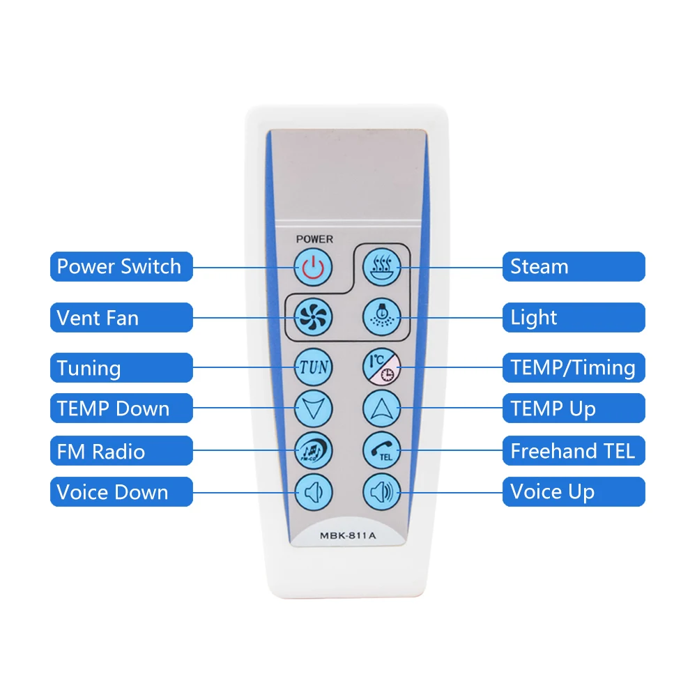 Imagem -02 - Controle Remoto Aplicado a Mk117 Gerador de Vapor Banho Gerador de Controle Remoto