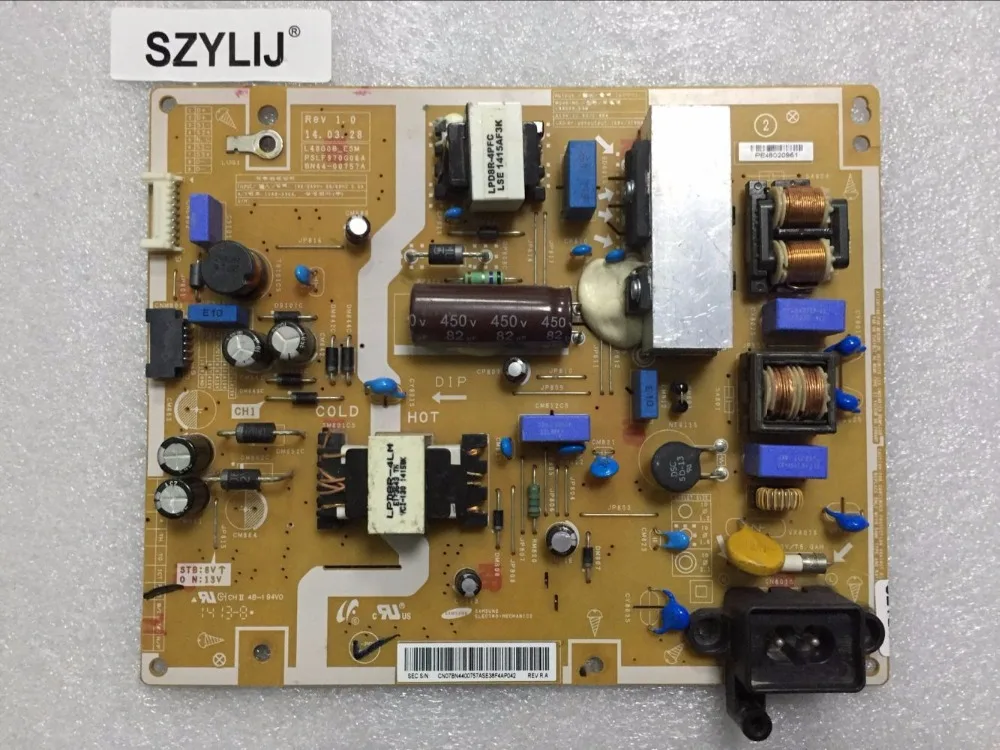 Ponto Power Board para SZYLIJ, Placa de energia, frete grátis, SZYLIJ, BN44-00757A, L48G0B _ ESM, PSLF970G06A, 1Pc por lote