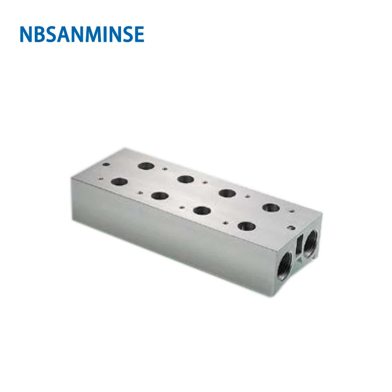 3V100 3V200 3V300 3V400 Solenoid Valve Manifold Vavle Plate AirTAC Series Conflux Board High Quality NBSANMINSE