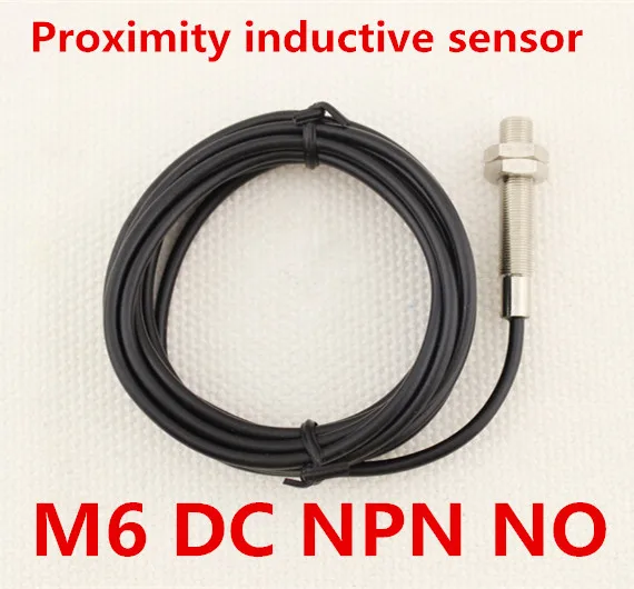 

cylinder flush type M6 DC6-36v NPN NO normally open proximity inductive sensor switch 3 wires distance 1mm induction sensor