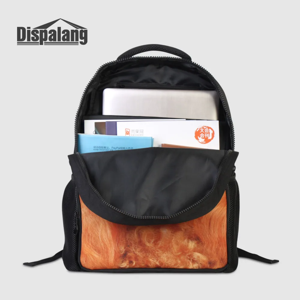 Dispalang Large Women Men Laptop Backpacks College Bookbag Animal Printing Daily Travel Notebook Backpacks Orangutan School Bag