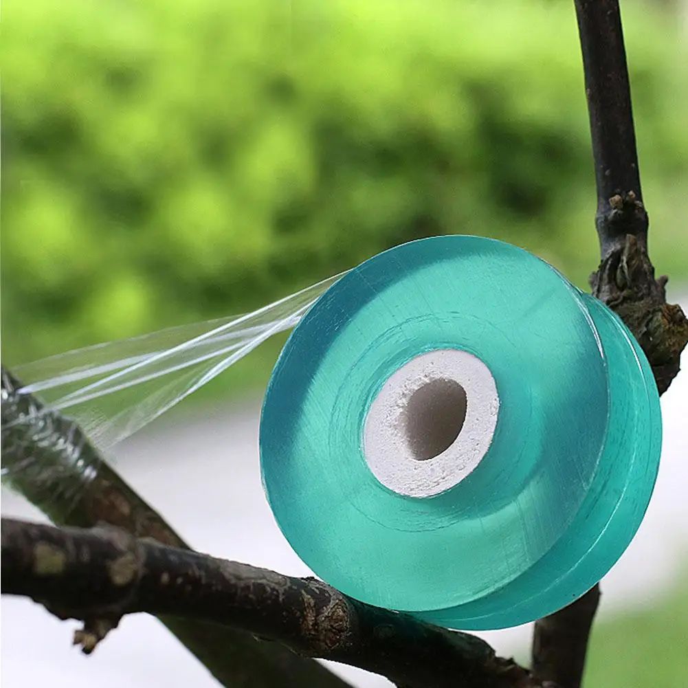 Cinta de PVC para Injerto de árboles frutales, Película autoadhesiva, estirable, para jardinería, 2CM