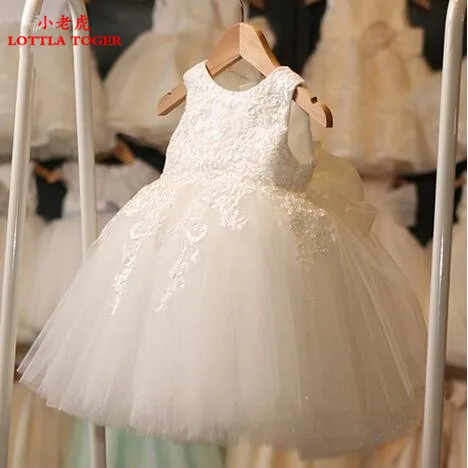 

2017 First Communion Dresses For Girl Tulle Lace Infant Toddler Pageant Flower Girl Dress for Wedding and Birthday and christmas