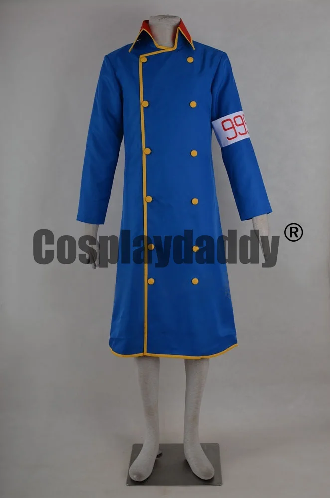 Galaxy Express 999 GE999 Galaxy Railways Conductor Blue Uniform Outfit Cosplay Costume F006