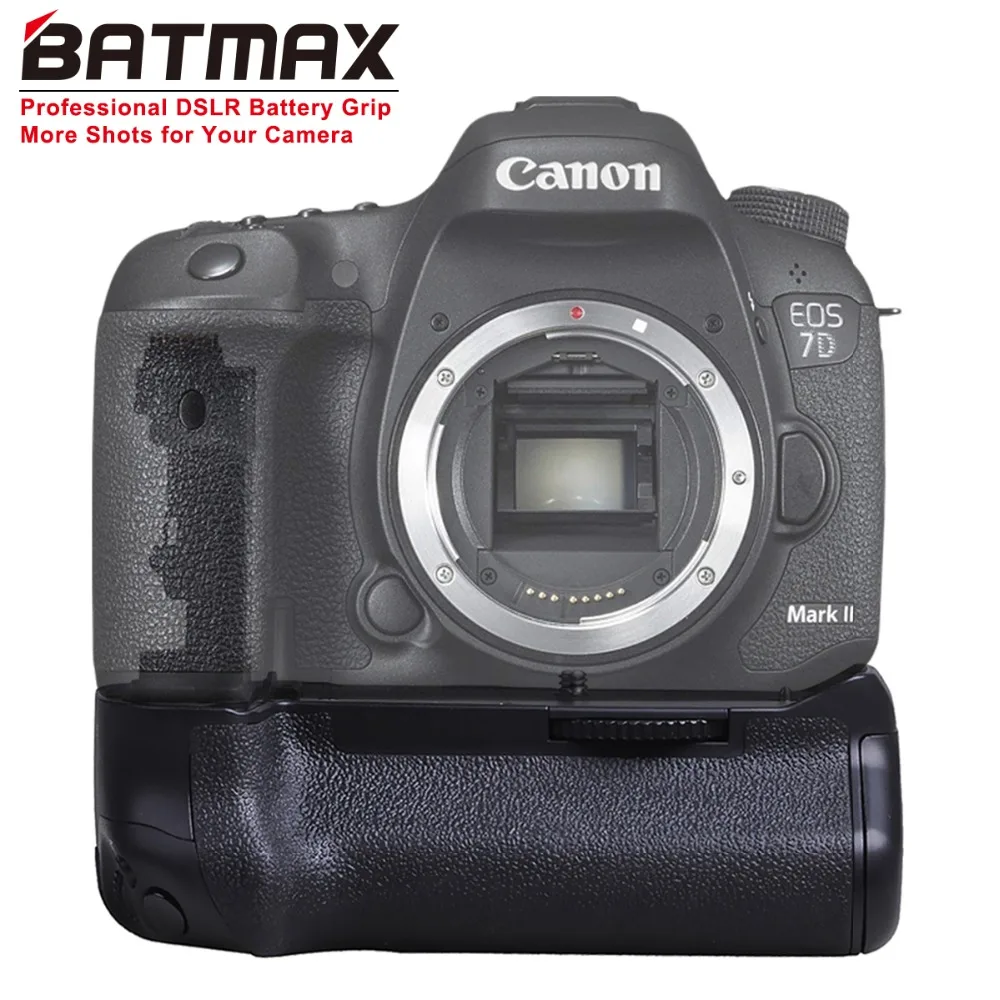 Batmax BG-E16 배터리 그립, 캐논 7D Mark II 7D2 DSLR 카메라 BG-E16 BGrip, LP-E6 배터리 또는 AA 배터리 6 개 