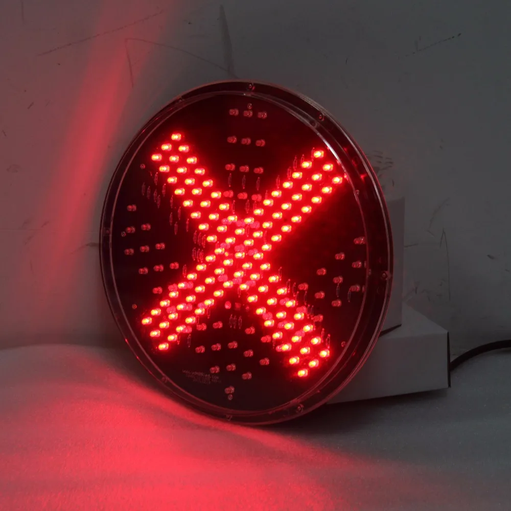 Module de feux de circulation haute luminosité, croix rouge, flèche verte, DC 12V, 300mm, en vente