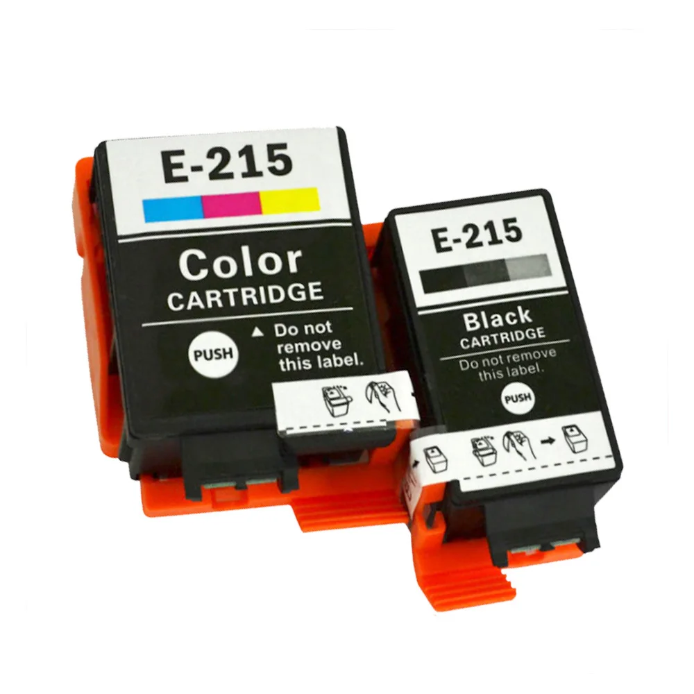 

Compatible for Epson 215 Black/Color Ink Cartridge T215 WorkForce WF-100w (1Black,1Color)