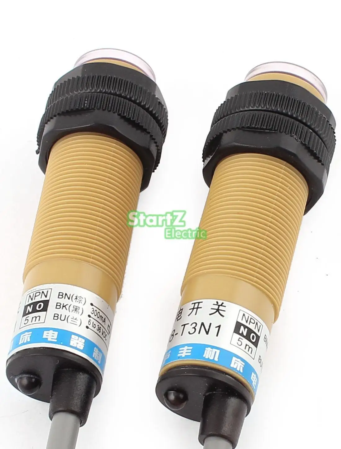 DC12-24V لا حساس ضوئي E18- T3N1 خط NPN الأشعة تحت الحمراء