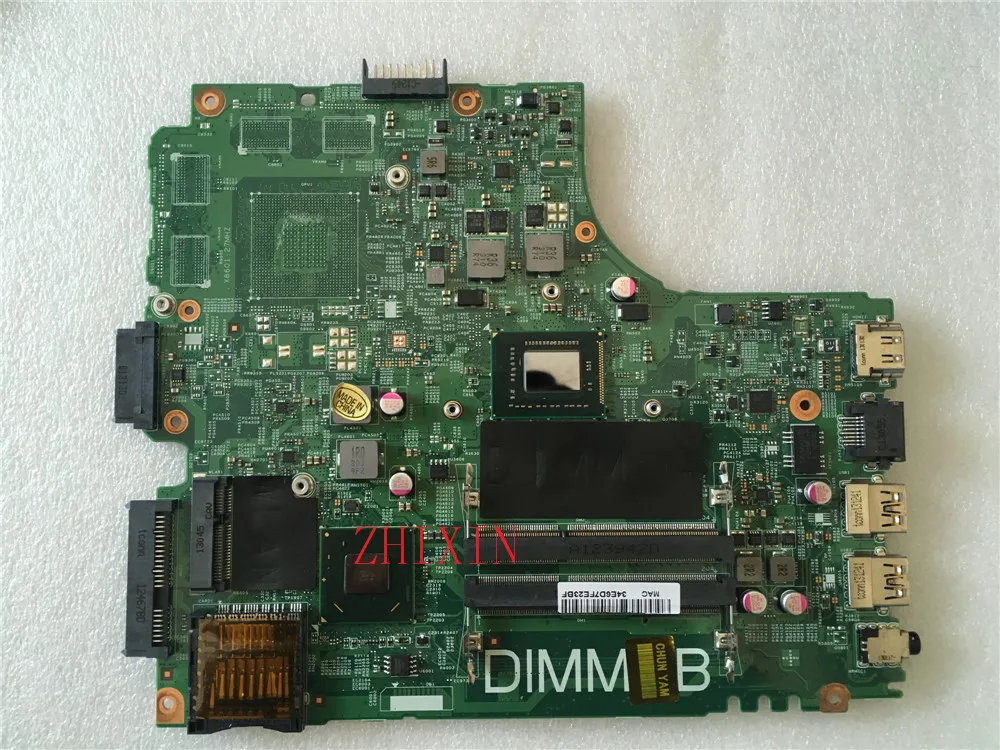 

yourui FOR DELL INSPIRON 3421 5421 laptop motherboard I3-2375U DDR3 mainboard 12204-1 DNE40-CR PWB:5J8Y4 CN-07GDDC full test