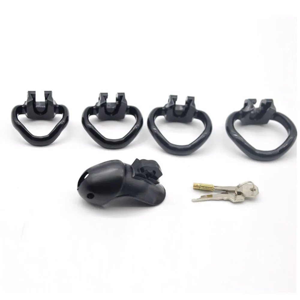 NEW Male Chastity Device Resin Chastity Belt V3 Chastity Cage With 4 Cock Rings Sex Toys Bondage Fetish