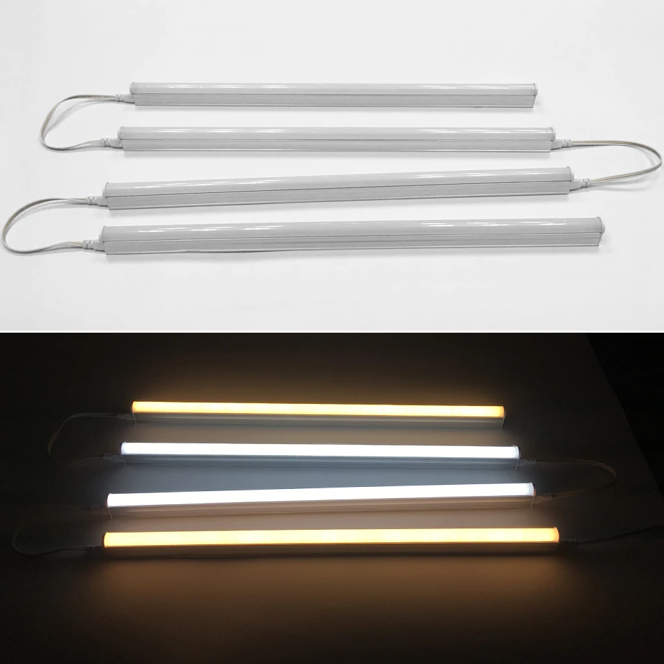 T5 LED Tube Lamp 220V 1FT 2FT LED Fluorescent Tube Neon Light 6W 10W 30cm 60cm Lampara LED Wall Lamps 2835 SMD For Home Lighting