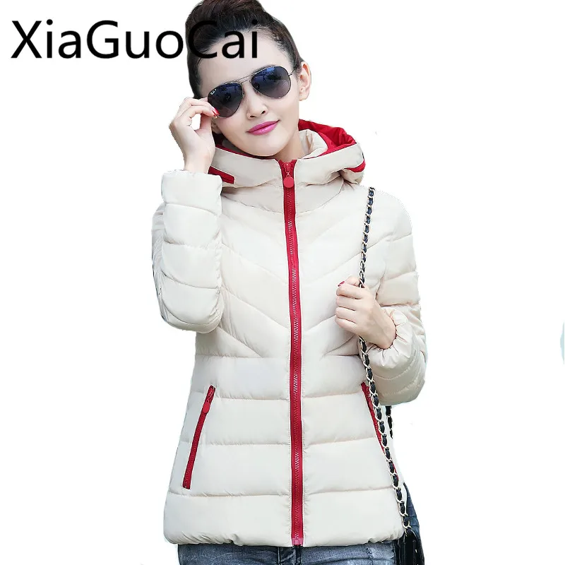 

Oversized 3XL Women Casual Parkas Short Wam Ultral Light Colors Jackets for Girl Pockets Fashion Beautiful Clothing Z521 35