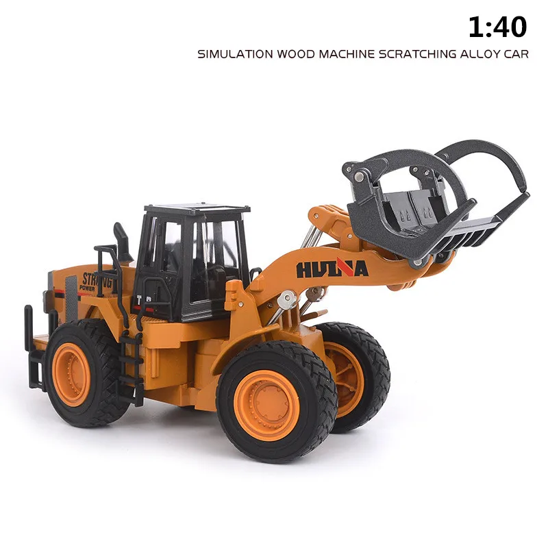 

high simulation alloy engineering vehicle model, 1: 40 simulation wood machine scratching alloy car, toy vehicles, free shipping