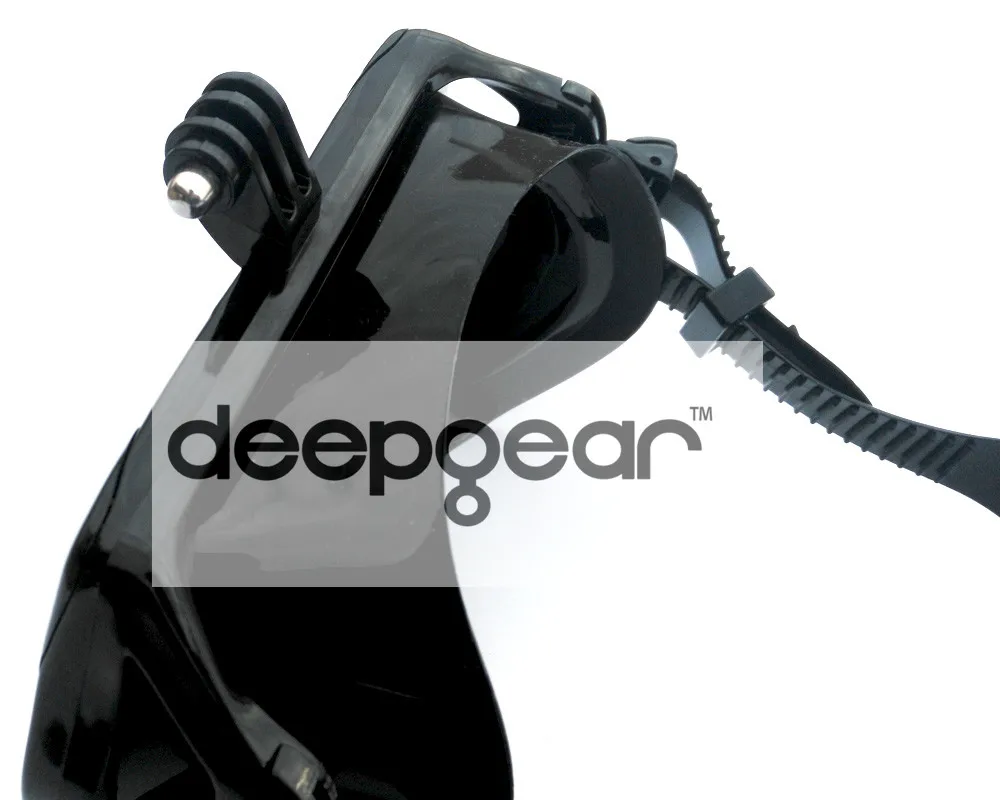 Набор для дайвинга DEEPGEAR CAMAERA, закаленная маска для подводного плавания, черная силиконовая маска сухая трубка для дайвинга для взрослых