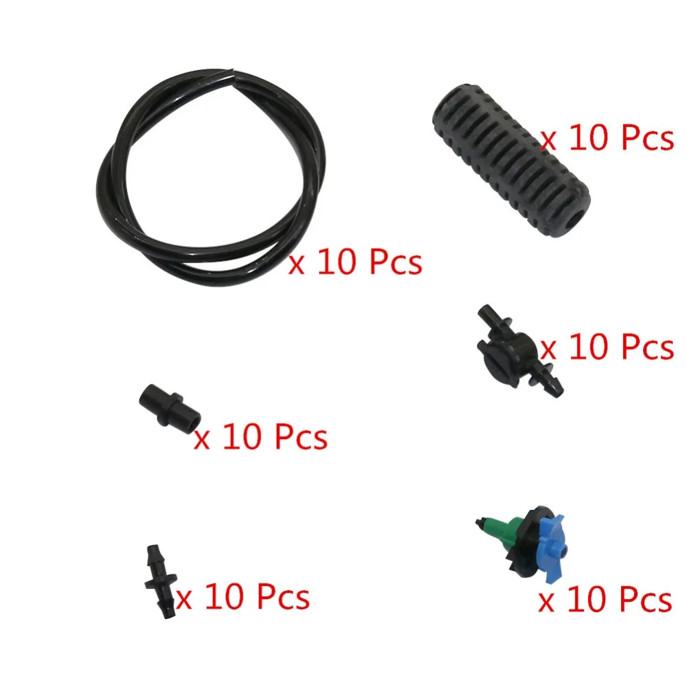 Greenhouse 360 Degree Rotation hanging spray with Anti-drip Device Agriculture tools Garden sprinkler 10 Sets