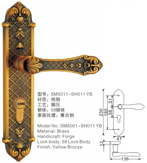 [Xi Ya Hardware] Guangdong Tongsuo quality assurance factory direct high-grade lock hands full Tongsuo