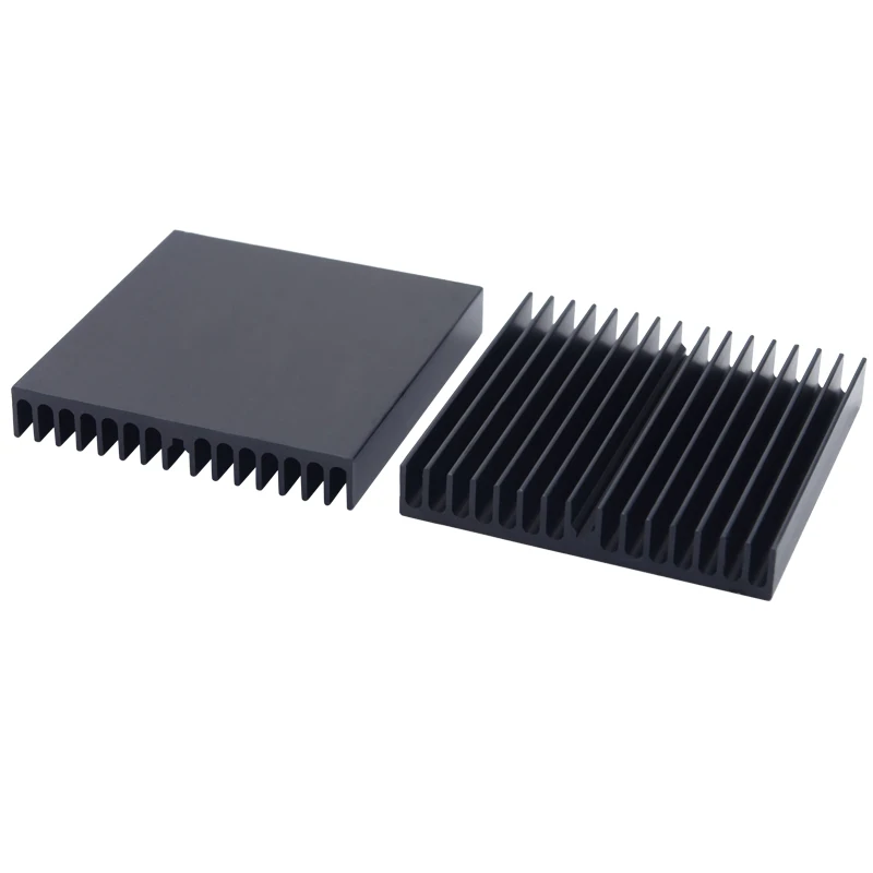 

10/100pcs Aluminum Alloy Black Oxidation Heat sink 60*60*10MM Aluminum IC Heatsink Radiator Cooler Cooling Power Transistor