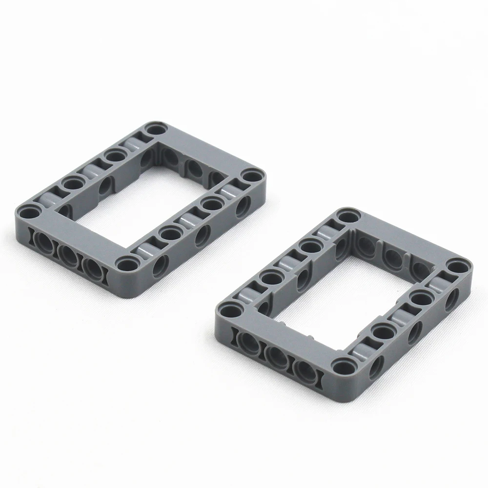 MOC Building Blocks Self-Locking Bricks Technical parts 4pcs BEAM FRAME 5X7 DIA4.85 compatible with Lego 64179 for Boys Toy