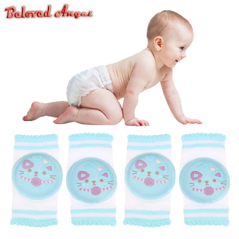 1 Pair Baby Knee Protection Pads Cotton Harnesses Leashes Safety Crawling Elbow Cushion Kids Knee Protectors Children  Clothing