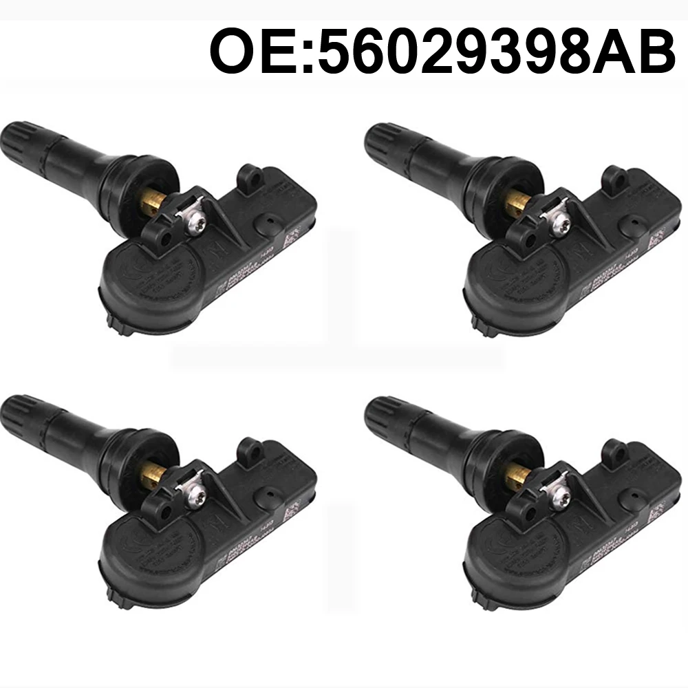 

4 pcs TPMS Tire Pressure Monitor System 433 MHZ TPMS Tire Pressure Sensor for JEEP for FIAT 500 2013 2014 2015 2016 2017